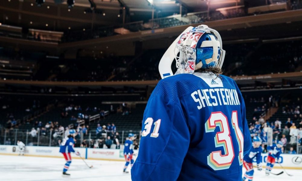 Shesterkin skriver NHL-historia: Rangers-målvakten gör sitt 21:a mål som målvakt
